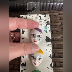 VTG lot of button covers Vintage button covers New Orleans Theme Mardi Gras